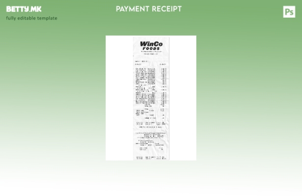 Шаблон за сметки за плаќања во модерен стил на Winco Foods